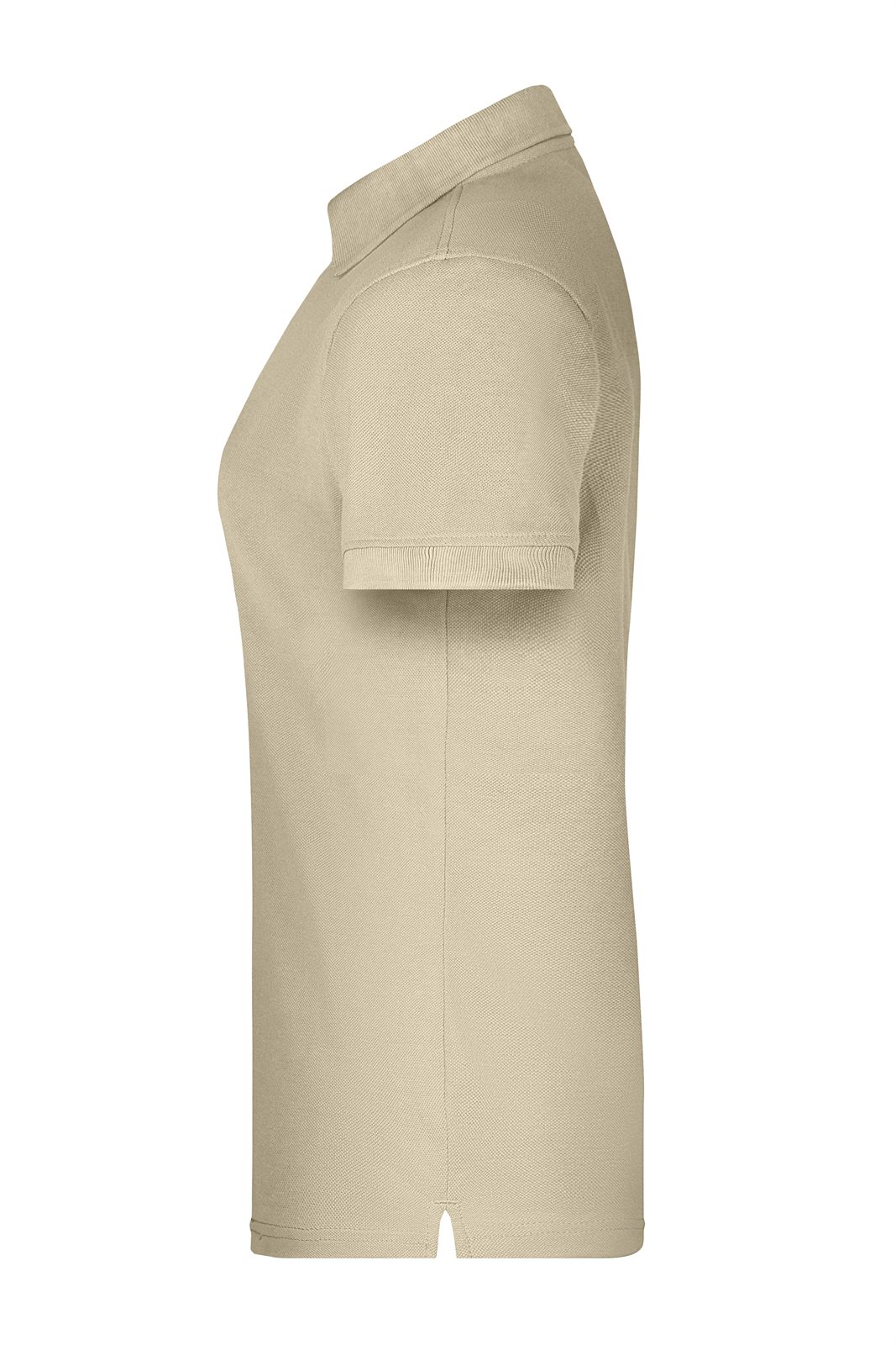 Poloshirt Damen Braun/Grau – Ladies' ORGANIC Workwear Polo OCS Blended, Detailansicht