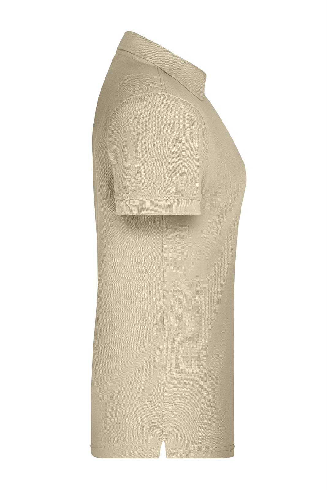Poloshirt Damen Braun/Grau – Ladies' ORGANIC Workwear Polo OCS Blended, Detailansicht