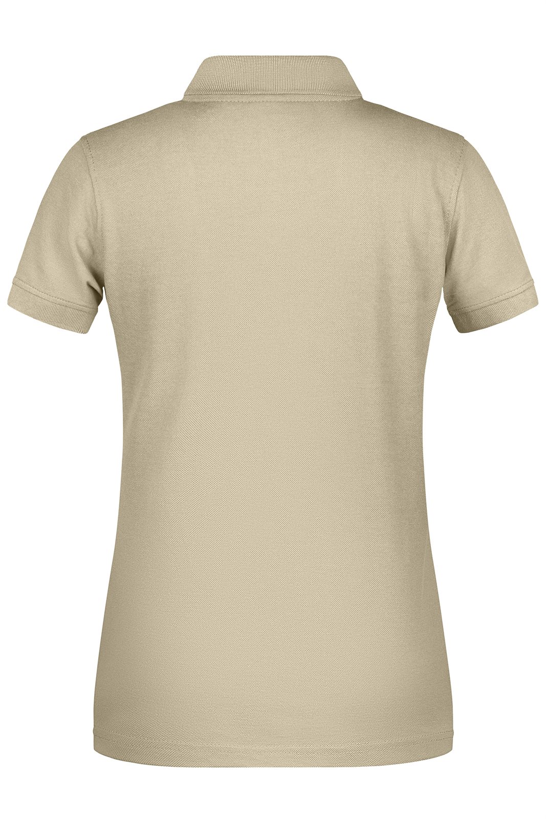 Poloshirt Damen Braun/Grau – Ladies' ORGANIC Workwear Polo OCS Blended, Detailansicht