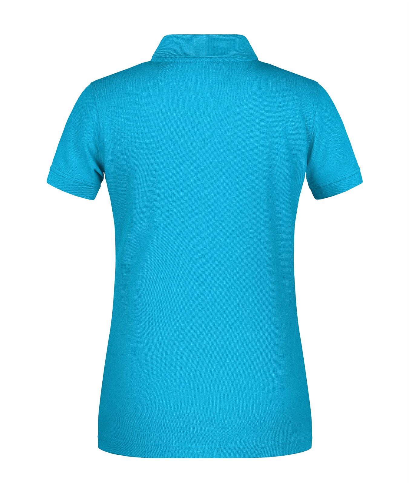 Poloshirt Damen Blau – Ladies' ORGANIC Workwear Polo OCS Blended, Detailansicht