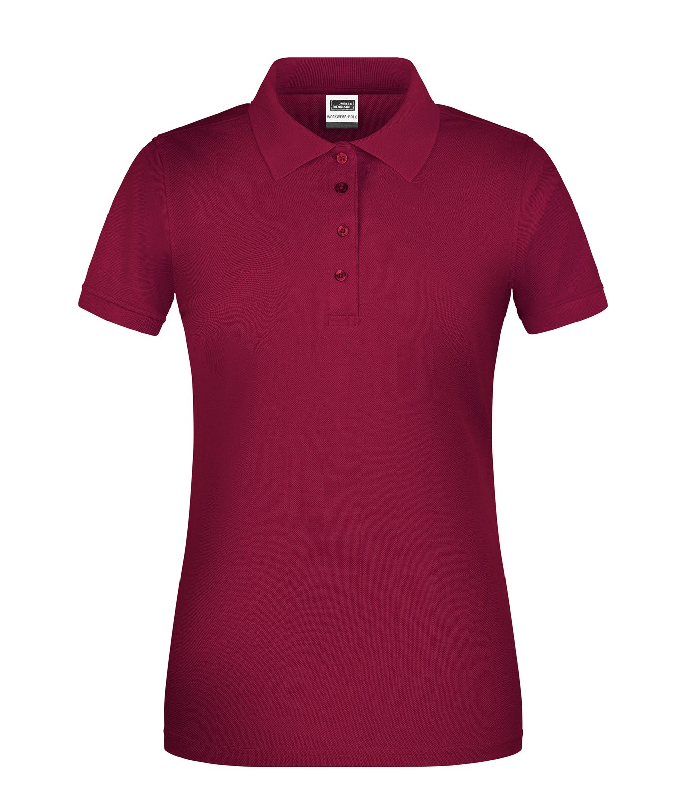 Poloshirt Damen Rot/Weinrot – Ladies' ORGANIC Workwear Polo OCS Blended