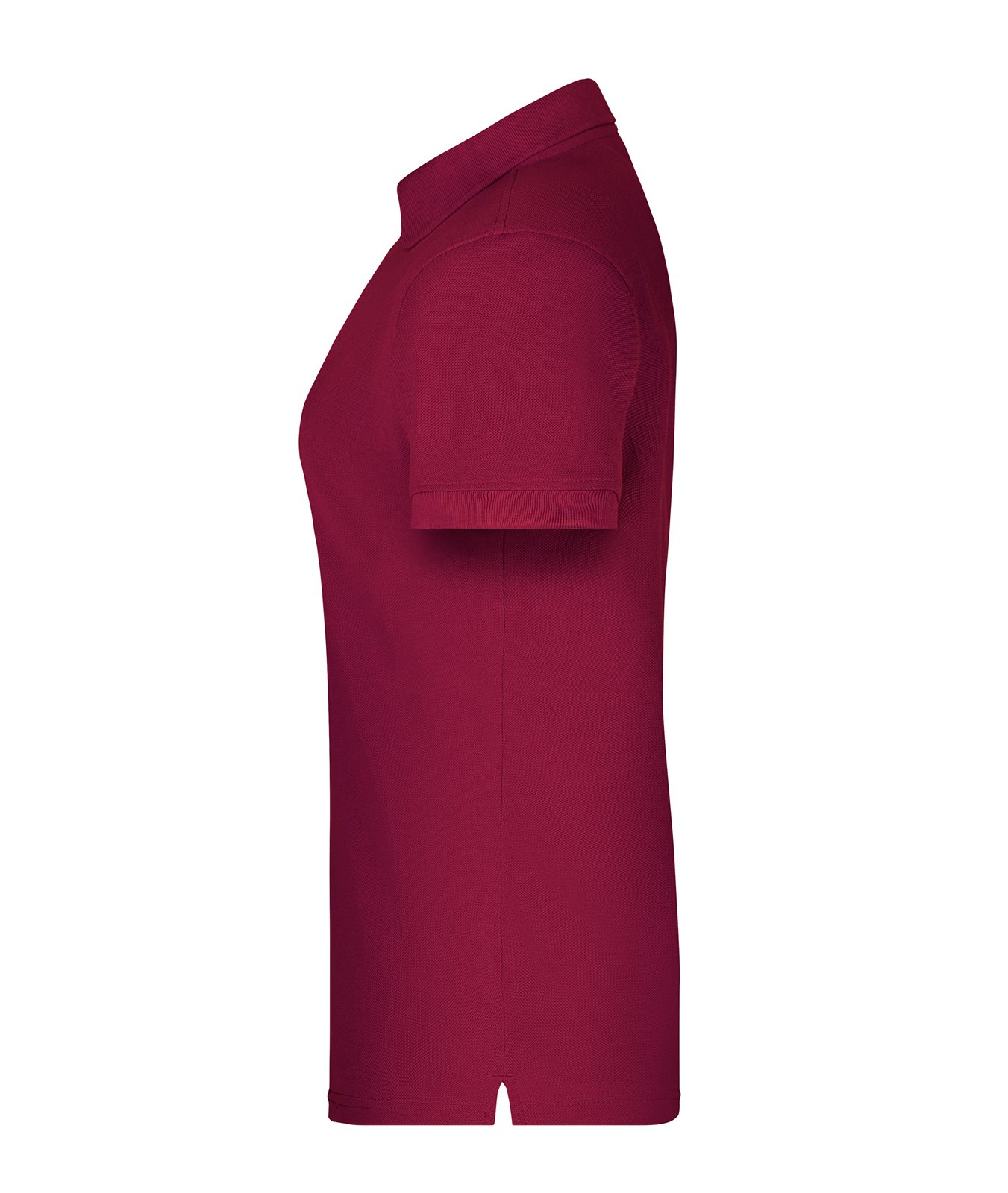 Poloshirt Damen Rot/Weinrot – Ladies' ORGANIC Workwear Polo OCS Blended, Detailansicht