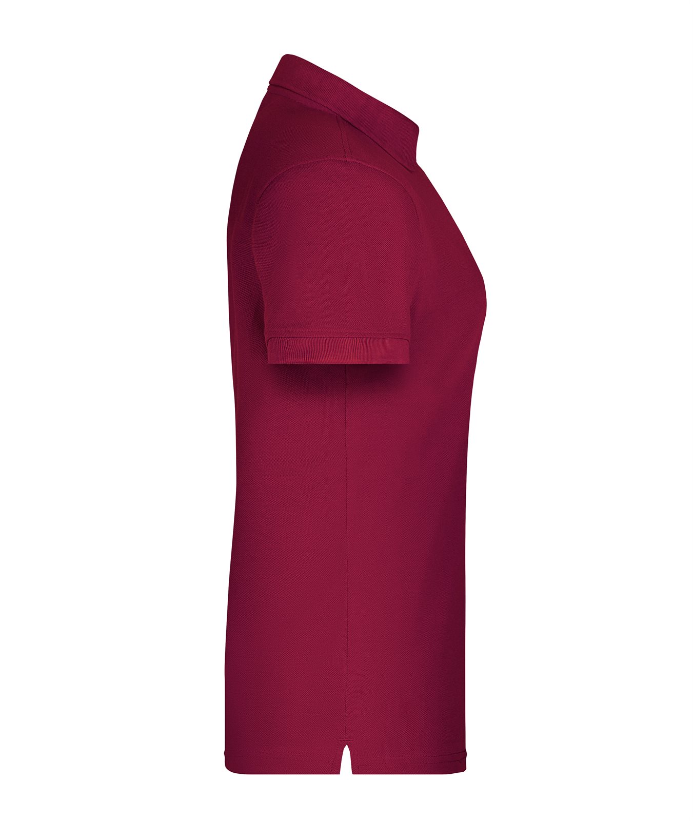 Poloshirt Damen Rot/Weinrot – Ladies' ORGANIC Workwear Polo OCS Blended, Detailansicht