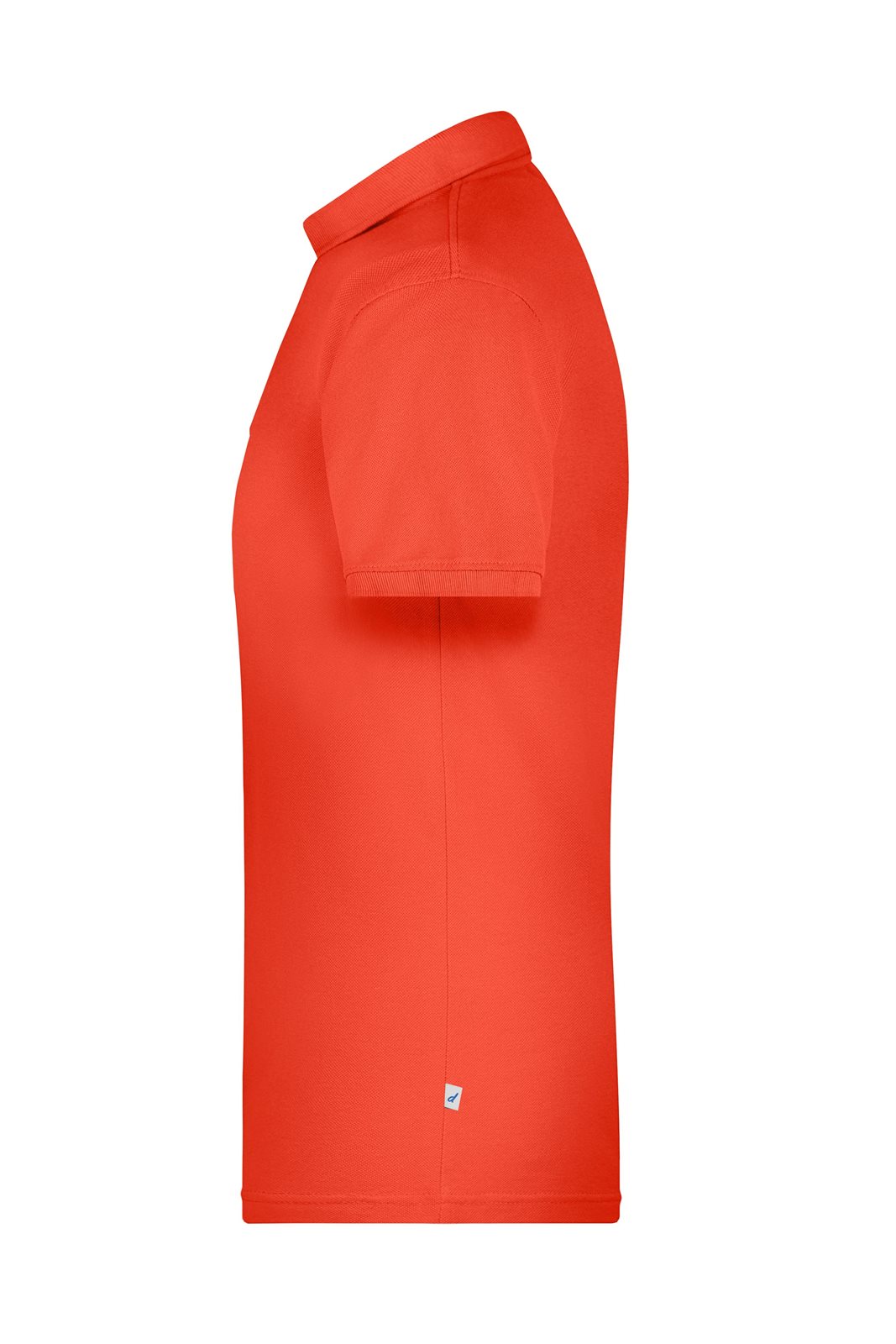 Poloshirt Herren Orange – Men's ORGANIC Workwear Polo OCS Blended, Detailansicht