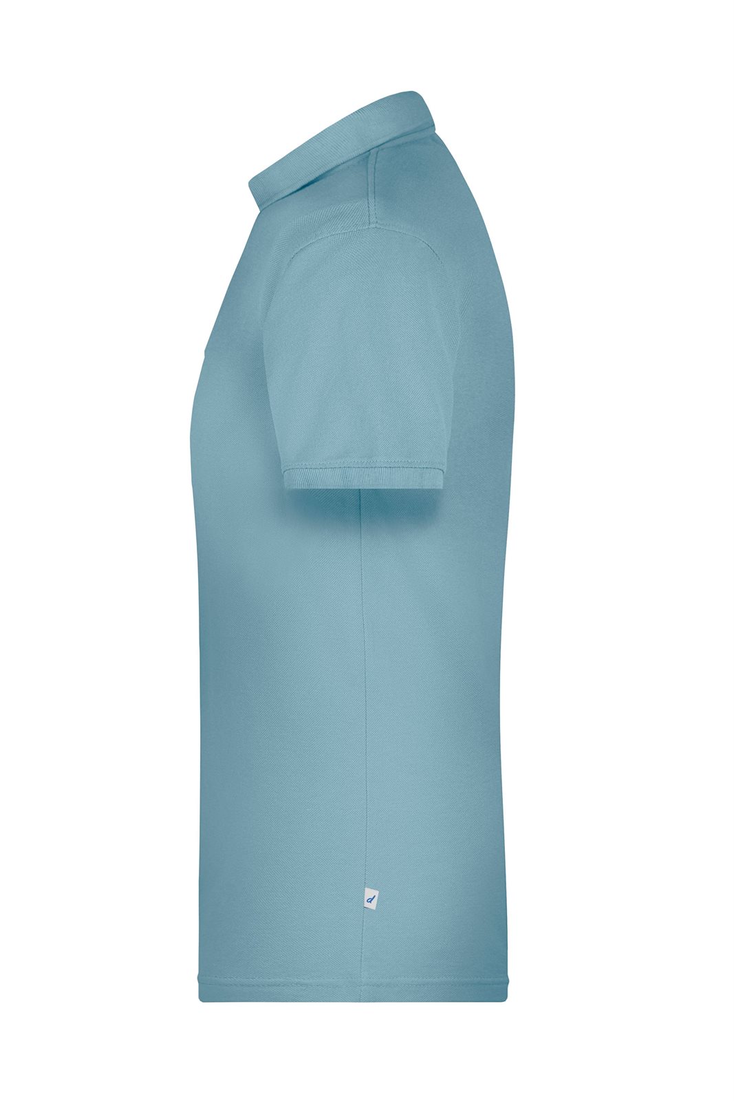 Poloshirt Herren Blau/Grau – Men's ORGANIC Workwear Polo OCS Blended, Detailansicht