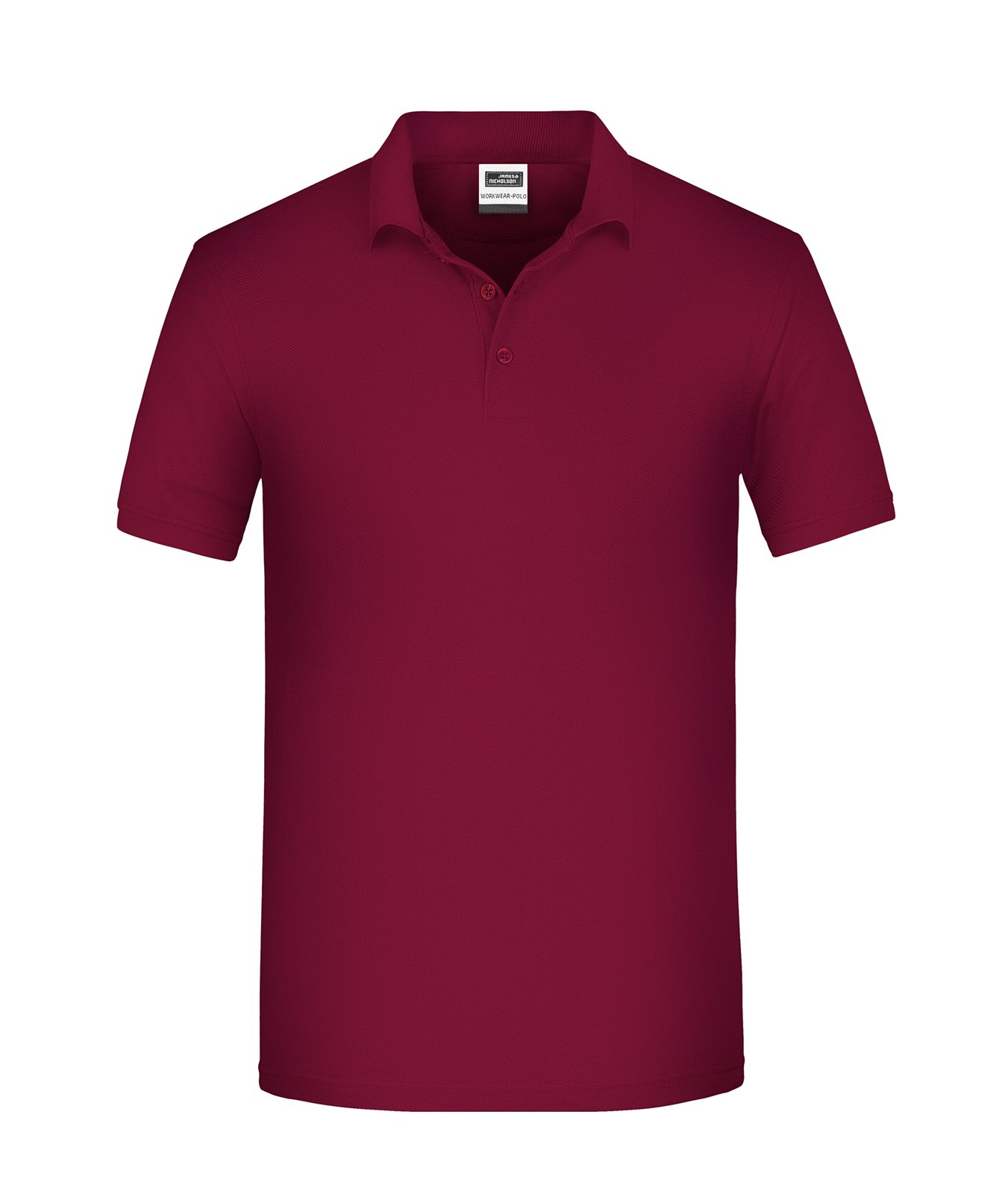 Poloshirt Herren Rot/Weinrot – Men's ORGANIC Workwear Polo OCS Blended