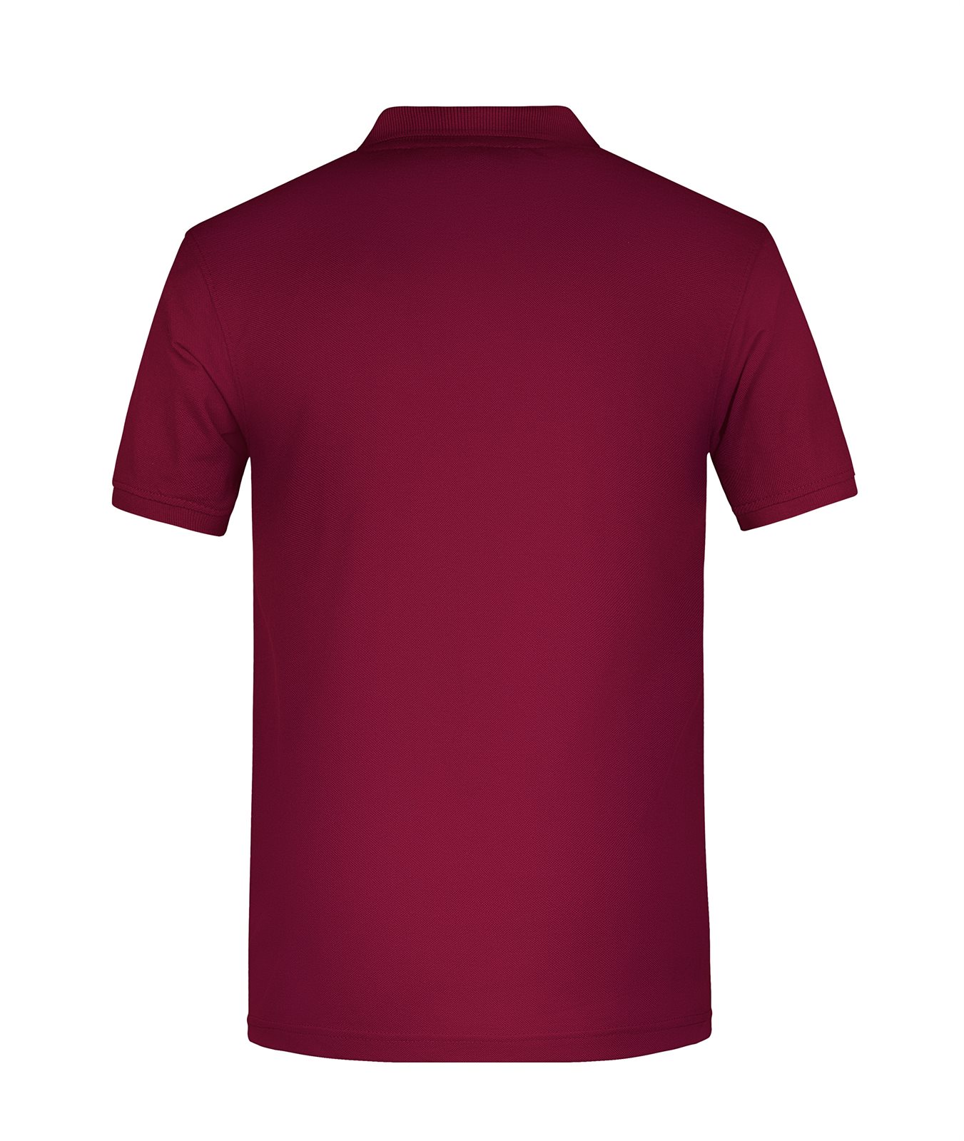 Poloshirt Herren Rot/Weinrot – Men's ORGANIC Workwear Polo OCS Blended, Detailansicht