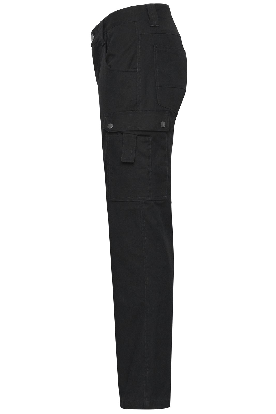 Hose Unisex Schwarz – Workwear Cargo Pants, Detailansicht