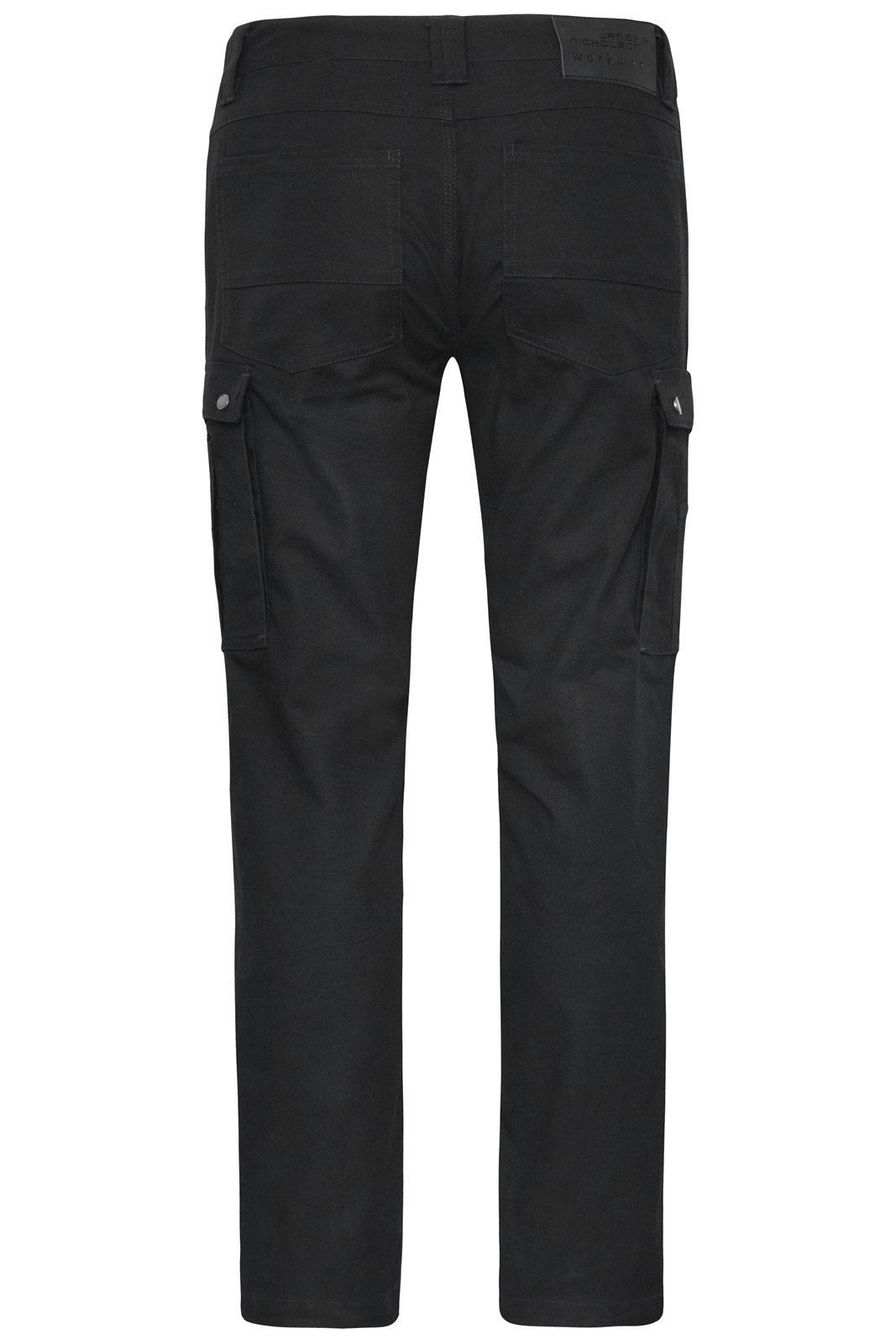 Hose Unisex Schwarz – Workwear Cargo Pants, Detailansicht