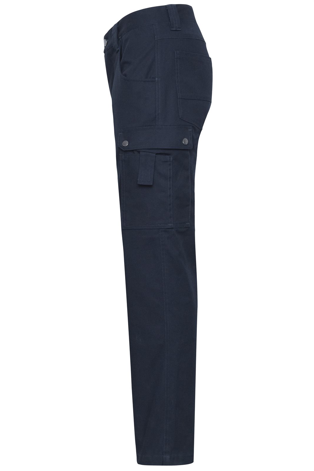 Hose Unisex Blau – Workwear Cargo Pants, Detailansicht