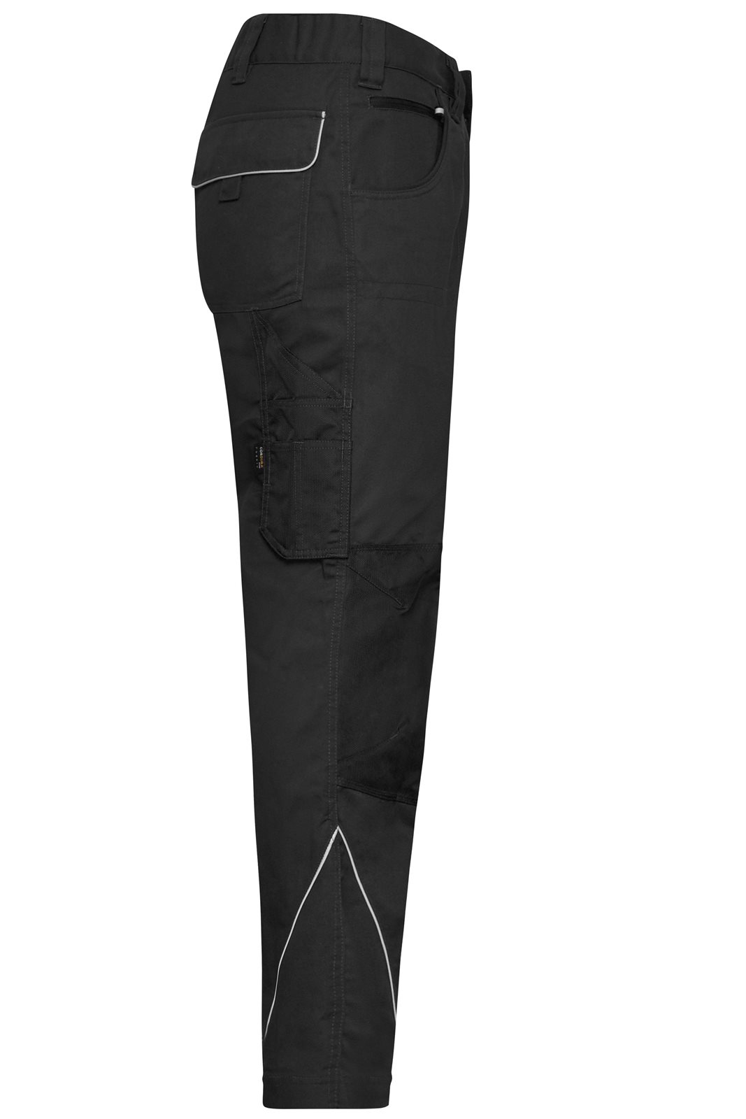 Hose Unisex Schwarz – Workwear Pants - SOLID -, Detailansicht