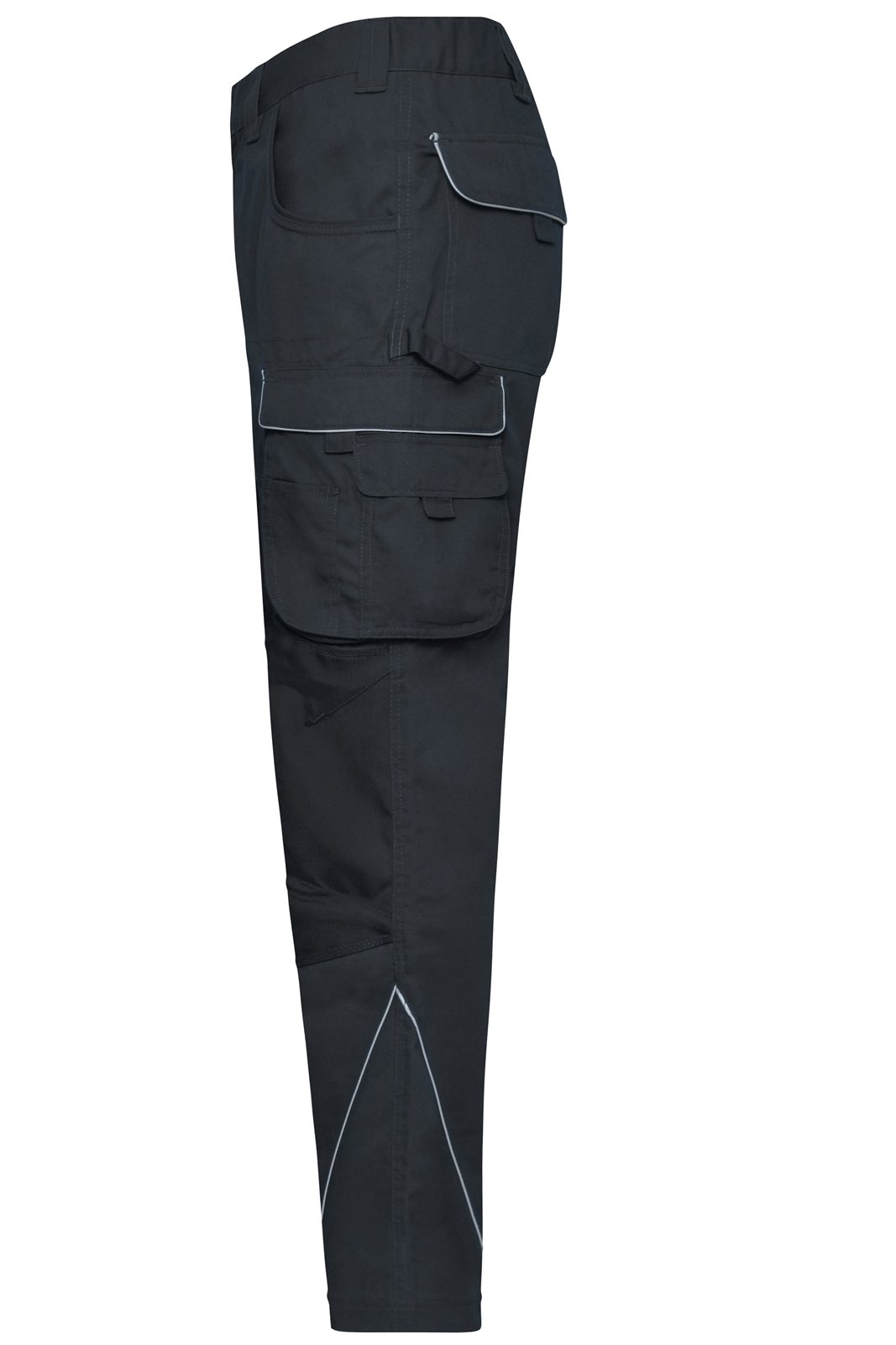 Hose Unisex Grau – Workwear Pants - SOLID -, Detailansicht