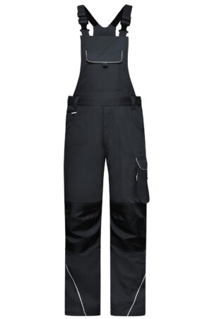 Hose Unisex Schwarz – Workwear Pants with Bib - SOLID -