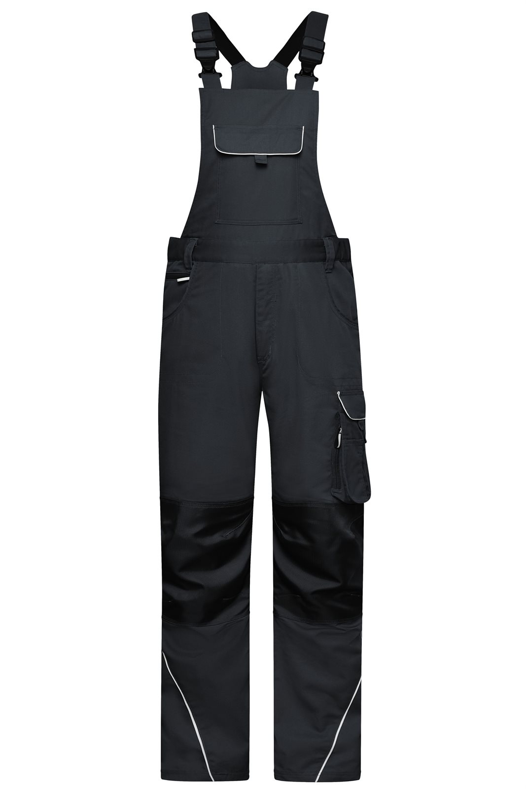 Hose Unisex Grau – Workwear Pants with Bib - SOLID -
