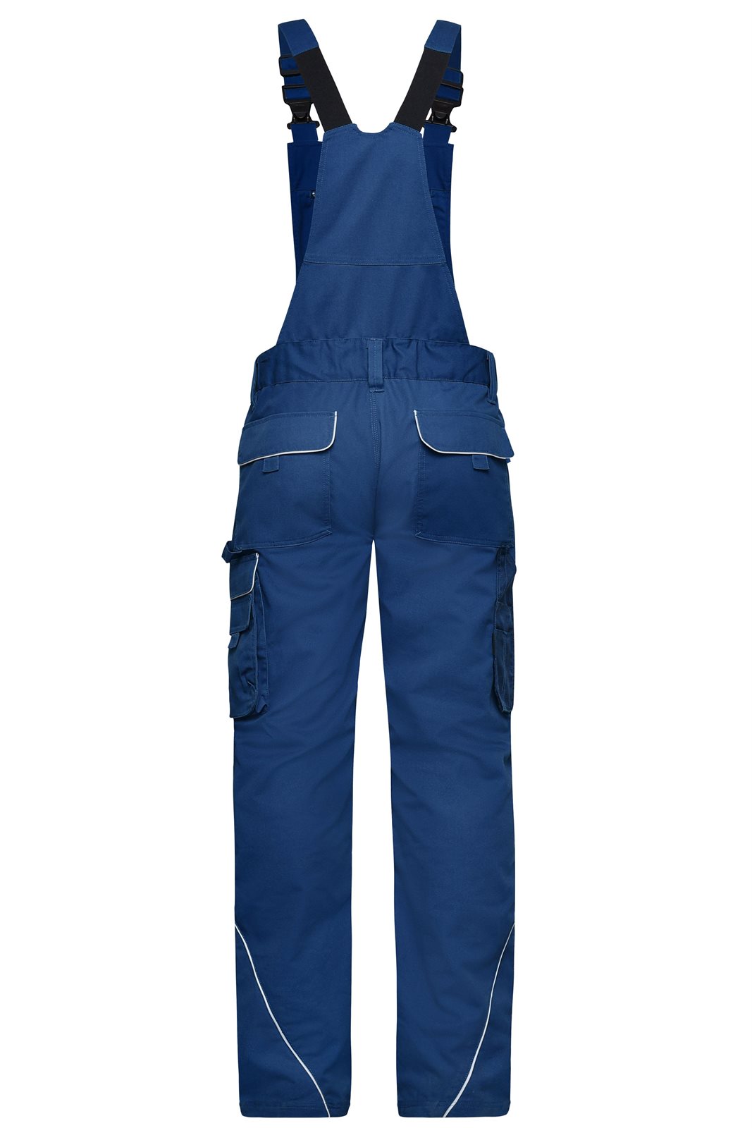 Hose Unisex Blau – Workwear Pants with Bib - SOLID -, Detailansicht