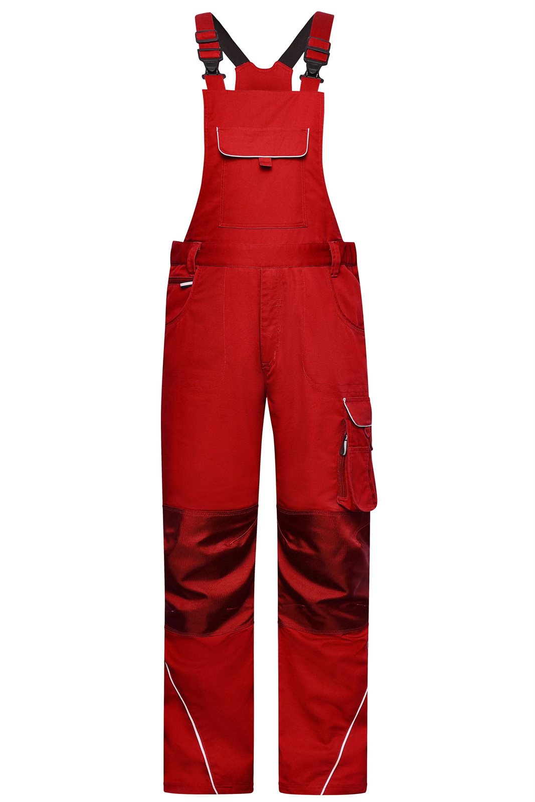 Hose Unisex Rot – Workwear Pants with Bib - SOLID -