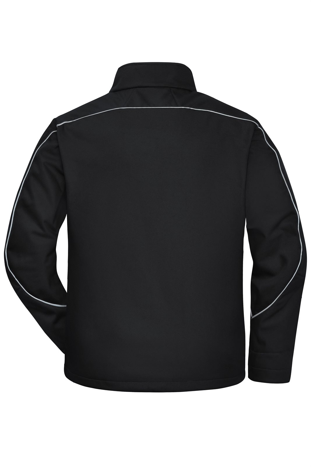 Jacke Unisex Schwarz – Workwear Softshell Jacket - SOLID -, Detailansicht