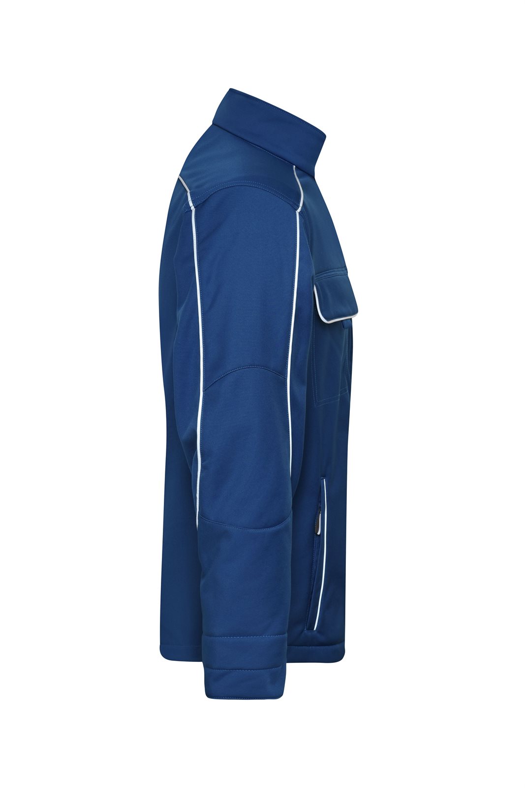 Jacke Unisex Blau – Workwear Softshell Jacket - SOLID -, Detailansicht