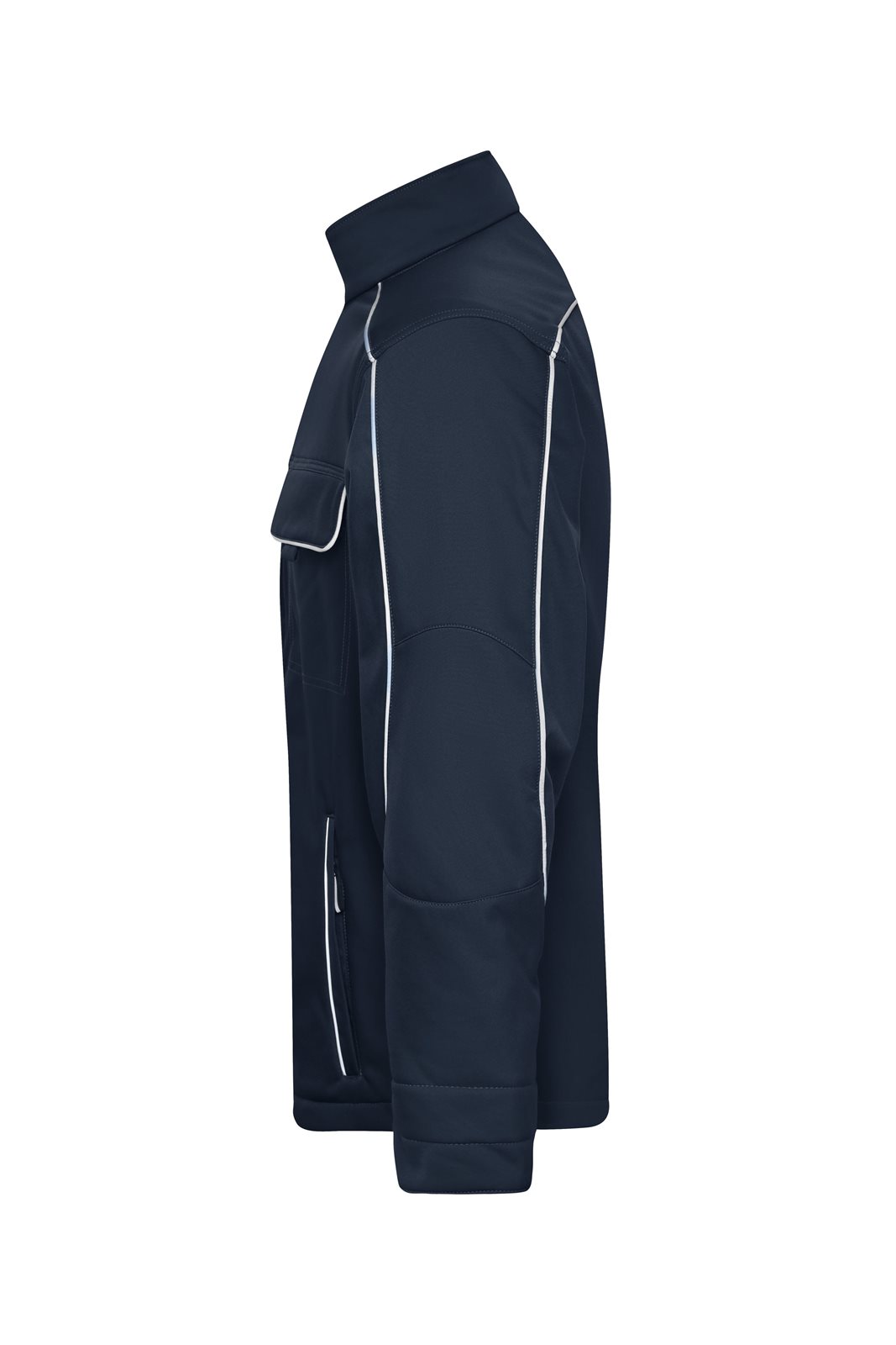 Jacke Unisex Blau – Workwear Softshell Jacket - SOLID -, Detailansicht
