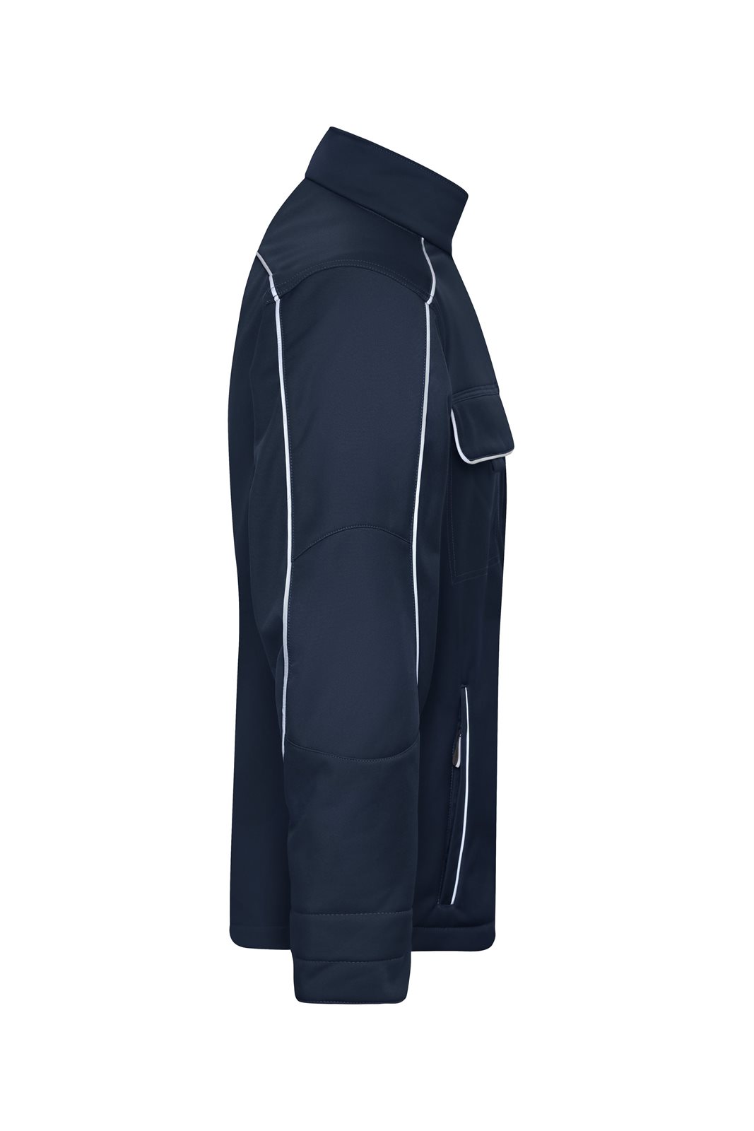 Jacke Unisex Blau – Workwear Softshell Jacket - SOLID -, Detailansicht