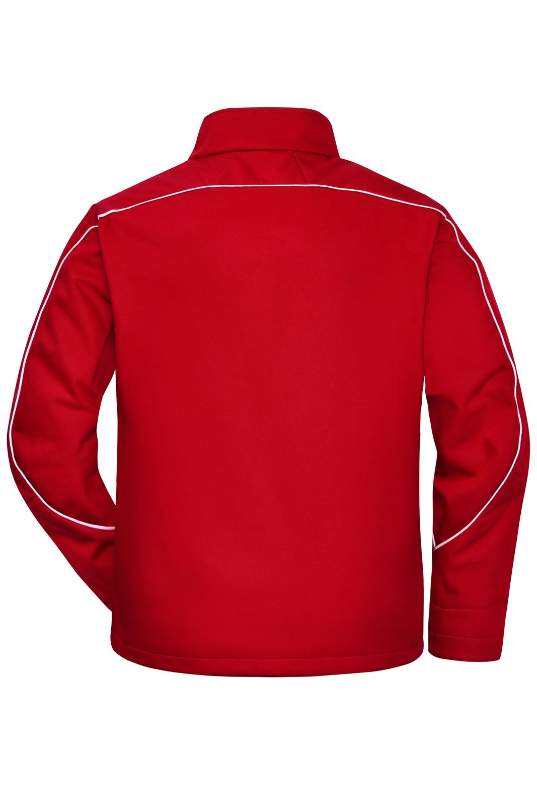 Jacke Unisex Rot – Workwear Softshell Jacket - SOLID -, Detailansicht