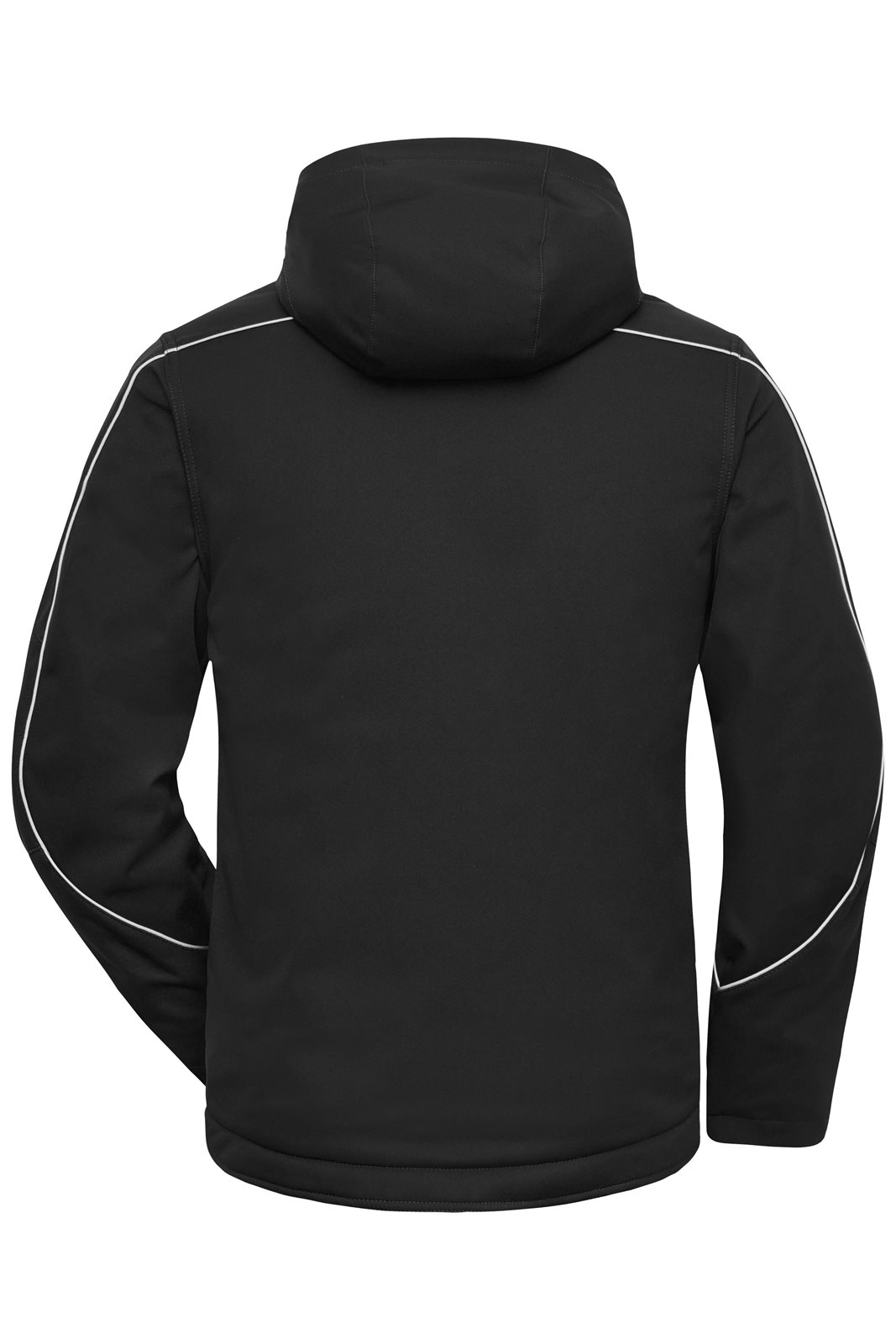 Jacke Unisex Schwarz – Workwear Softshell Padded Jacket - SOLID -, Detailansicht