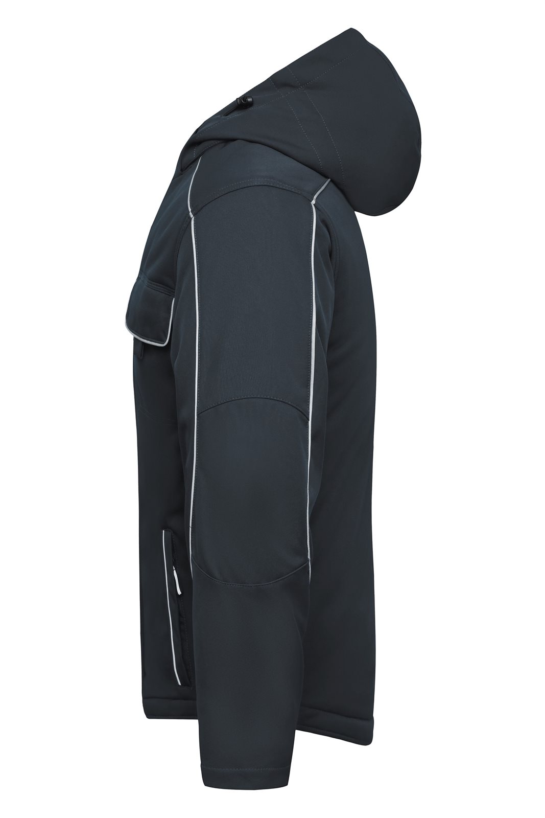 Jacke Unisex Grau – Workwear Softshell Padded Jacket - SOLID -, Detailansicht