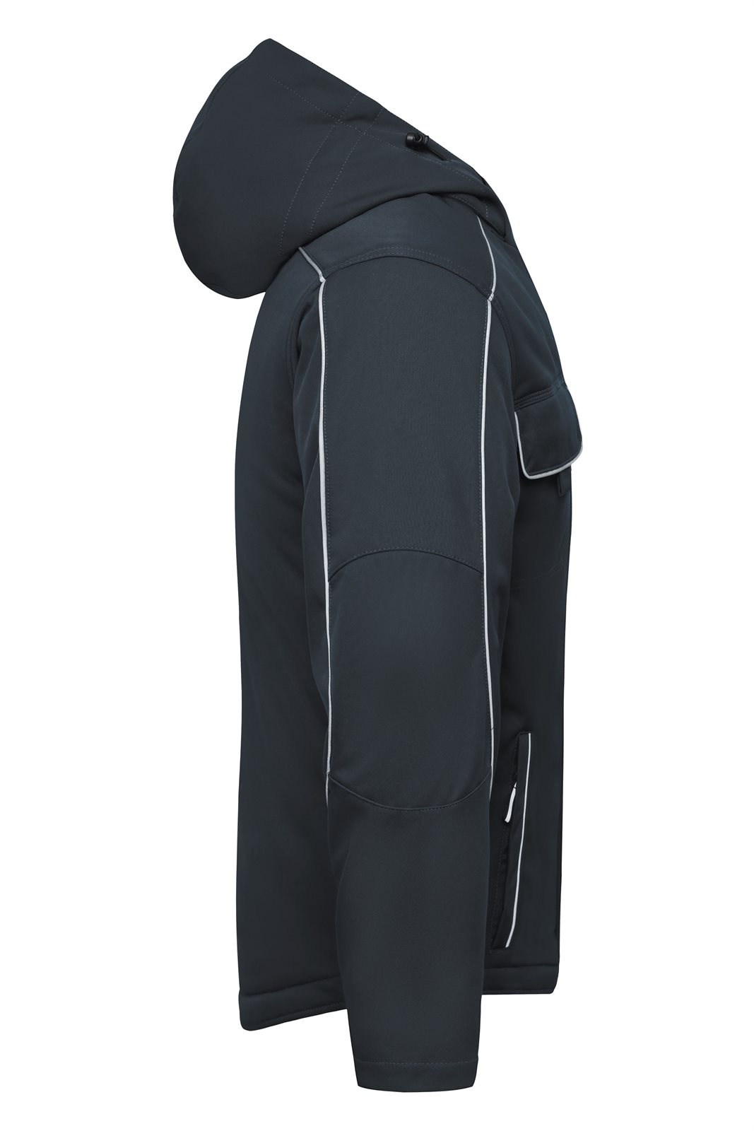 Jacke Unisex Grau – Workwear Softshell Padded Jacket - SOLID -, Detailansicht
