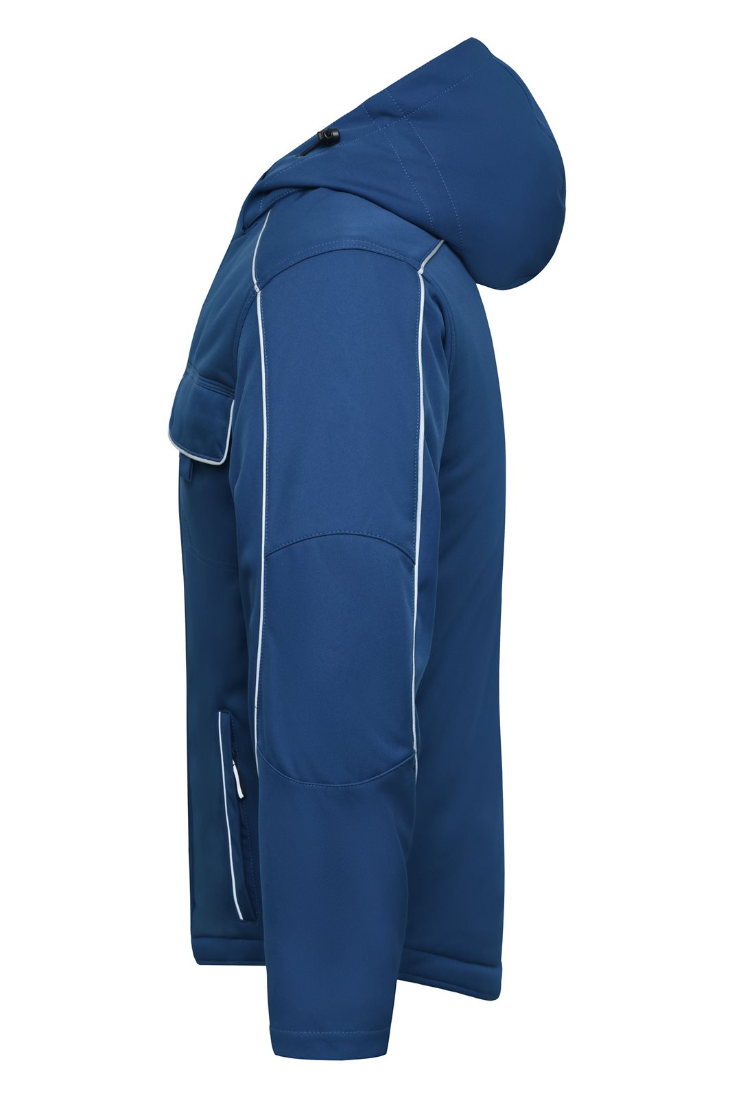 Jacke Unisex Blau – Workwear Softshell Padded Jacket - SOLID -, Detailansicht