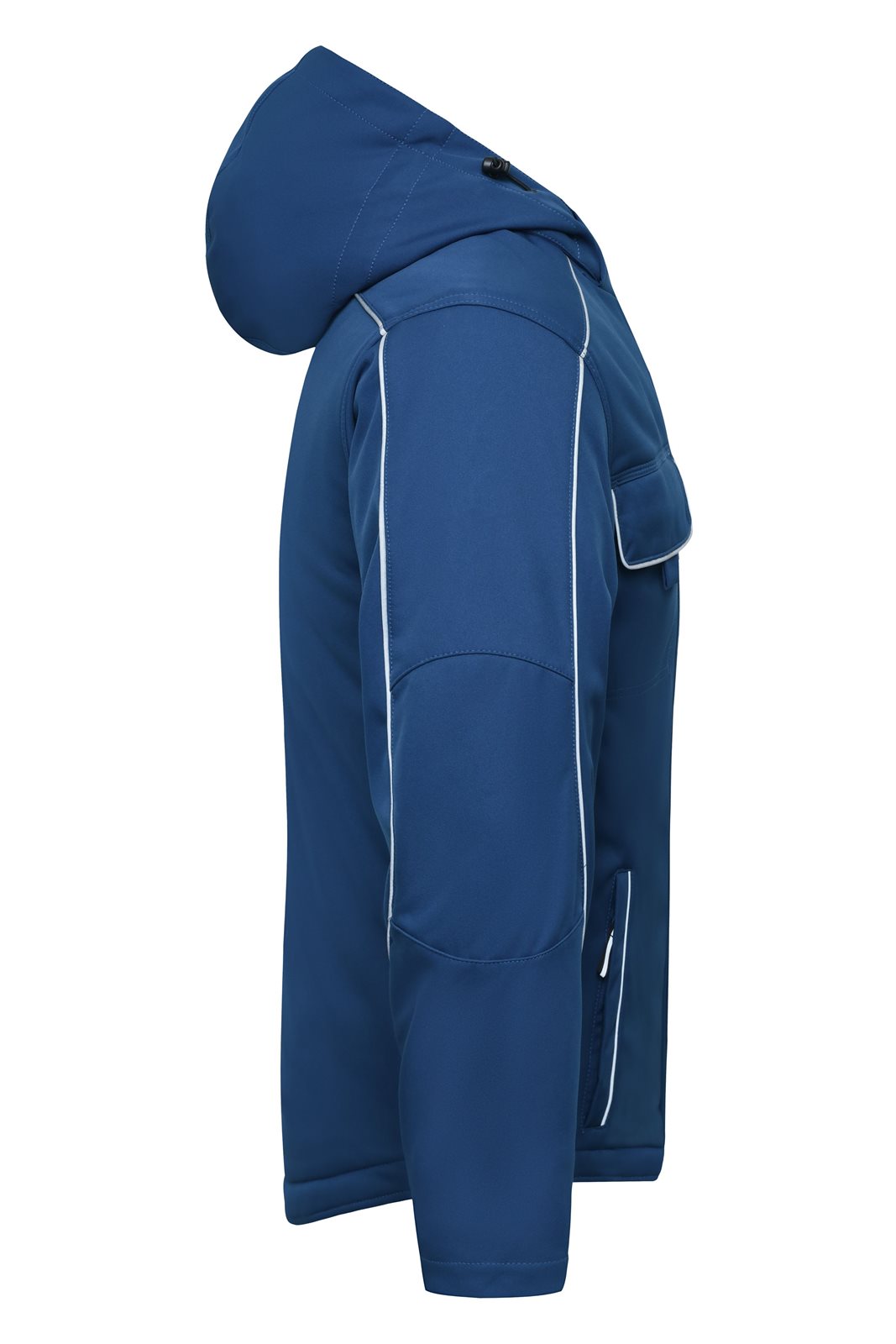 Jacke Unisex Blau – Workwear Softshell Padded Jacket - SOLID -, Detailansicht