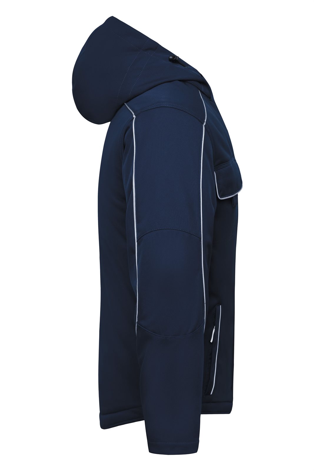 Jacke Unisex Blau – Workwear Softshell Padded Jacket - SOLID -, Detailansicht
