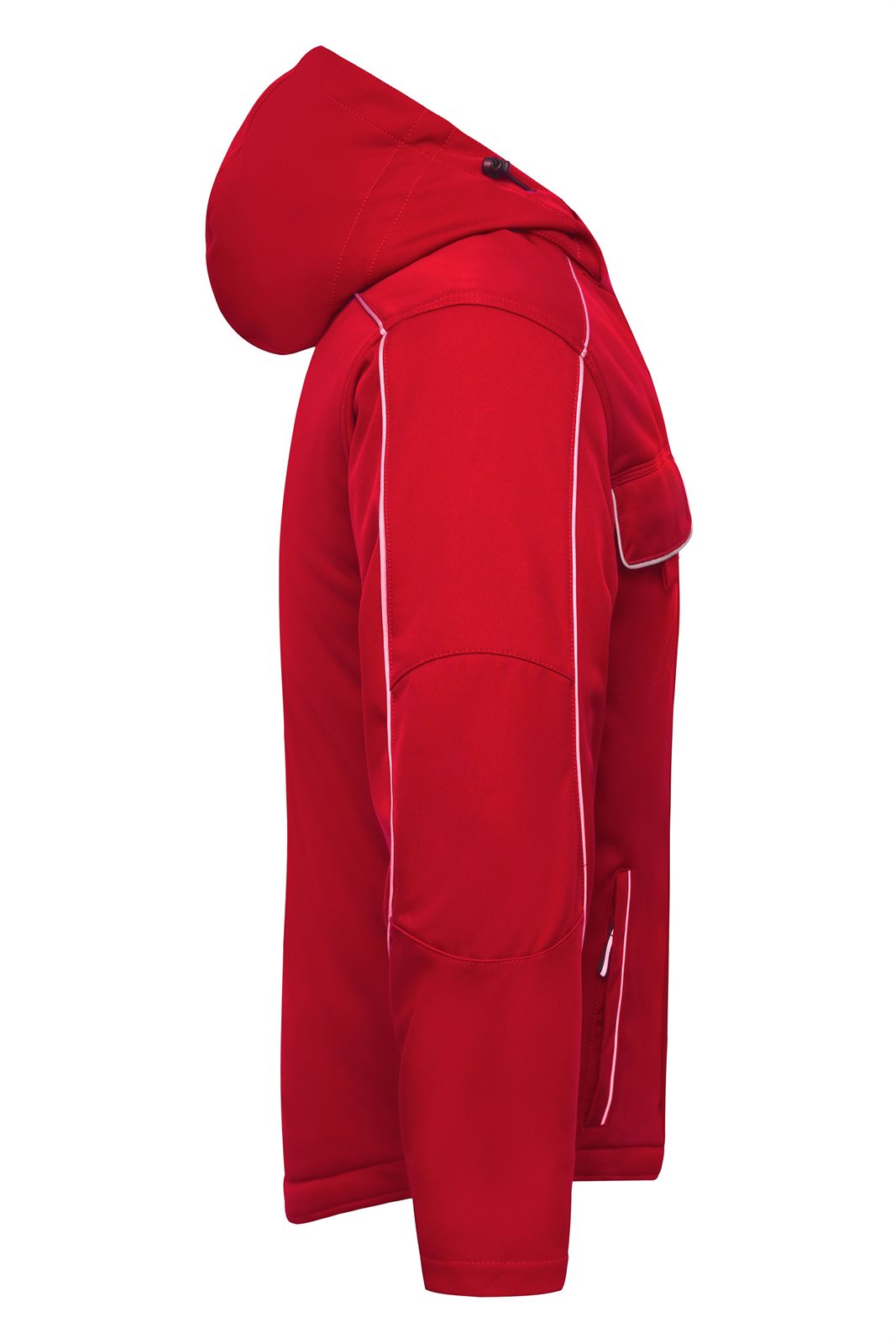 Jacke Unisex Rot – Workwear Softshell Padded Jacket - SOLID -, Detailansicht