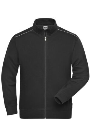 Jacke Unisex Schwarz – Workwear Sweat Jacket - SOLID -