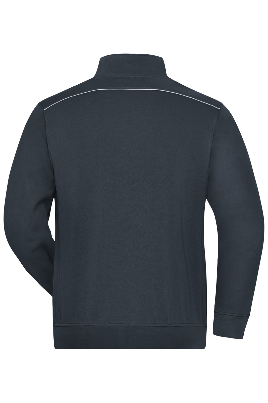 Jacke Unisex Grau – Workwear Sweat Jacket - SOLID -, Detailansicht