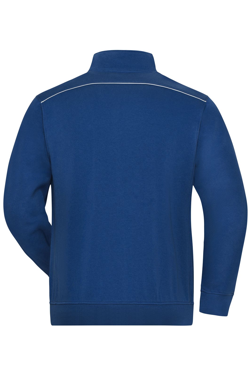 Jacke Unisex Blau – Workwear Sweat Jacket - SOLID -, Detailansicht