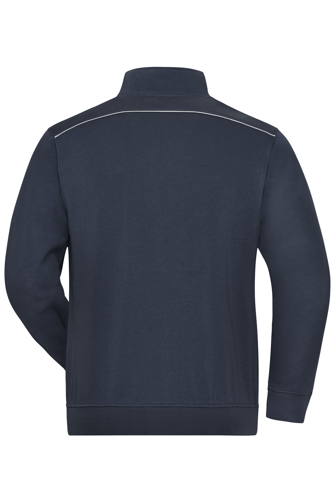 Jacke Unisex Blau – Workwear Sweat Jacket - SOLID -, Detailansicht