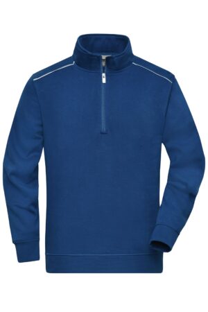 Pullover Unisex Schwarz – Workwear Half-Zip Sweat - SOLID -