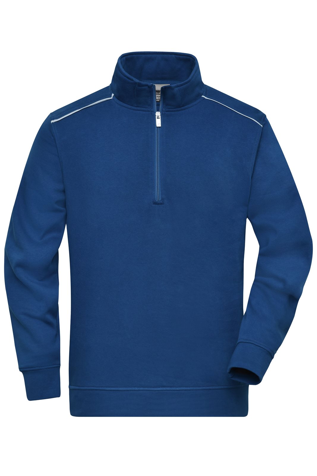 Pullover Unisex Blau – Workwear Half-Zip Sweat - SOLID -