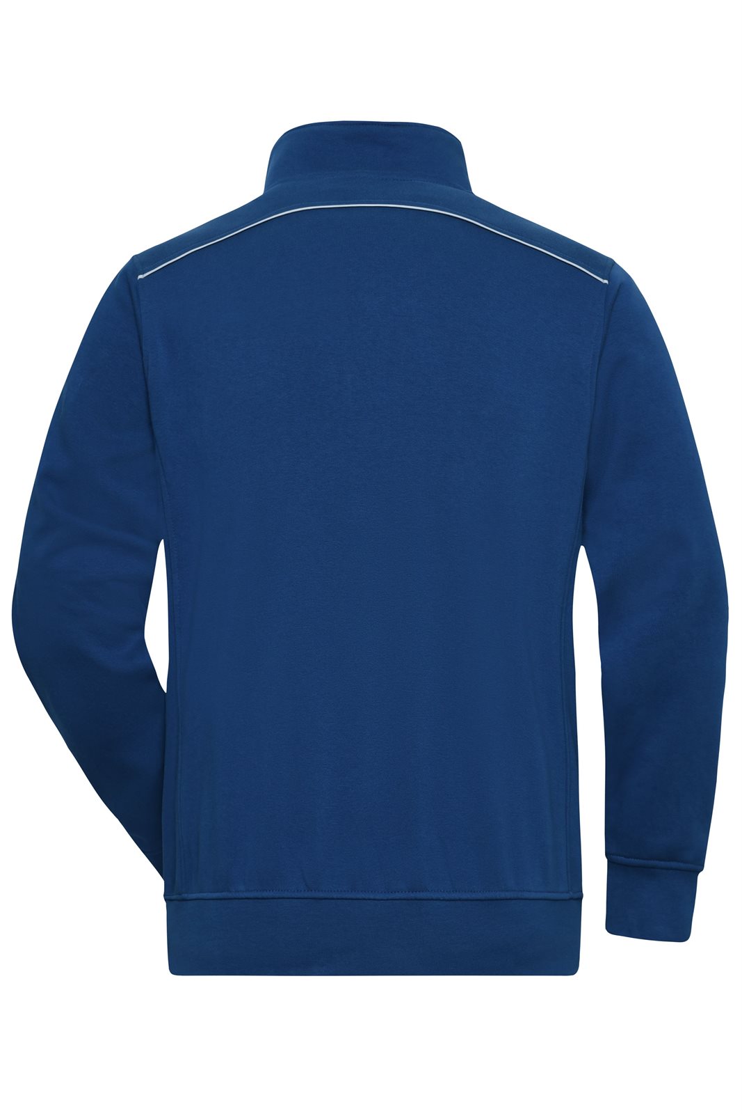 Pullover Unisex Blau – Workwear Half-Zip Sweat - SOLID -, Detailansicht
