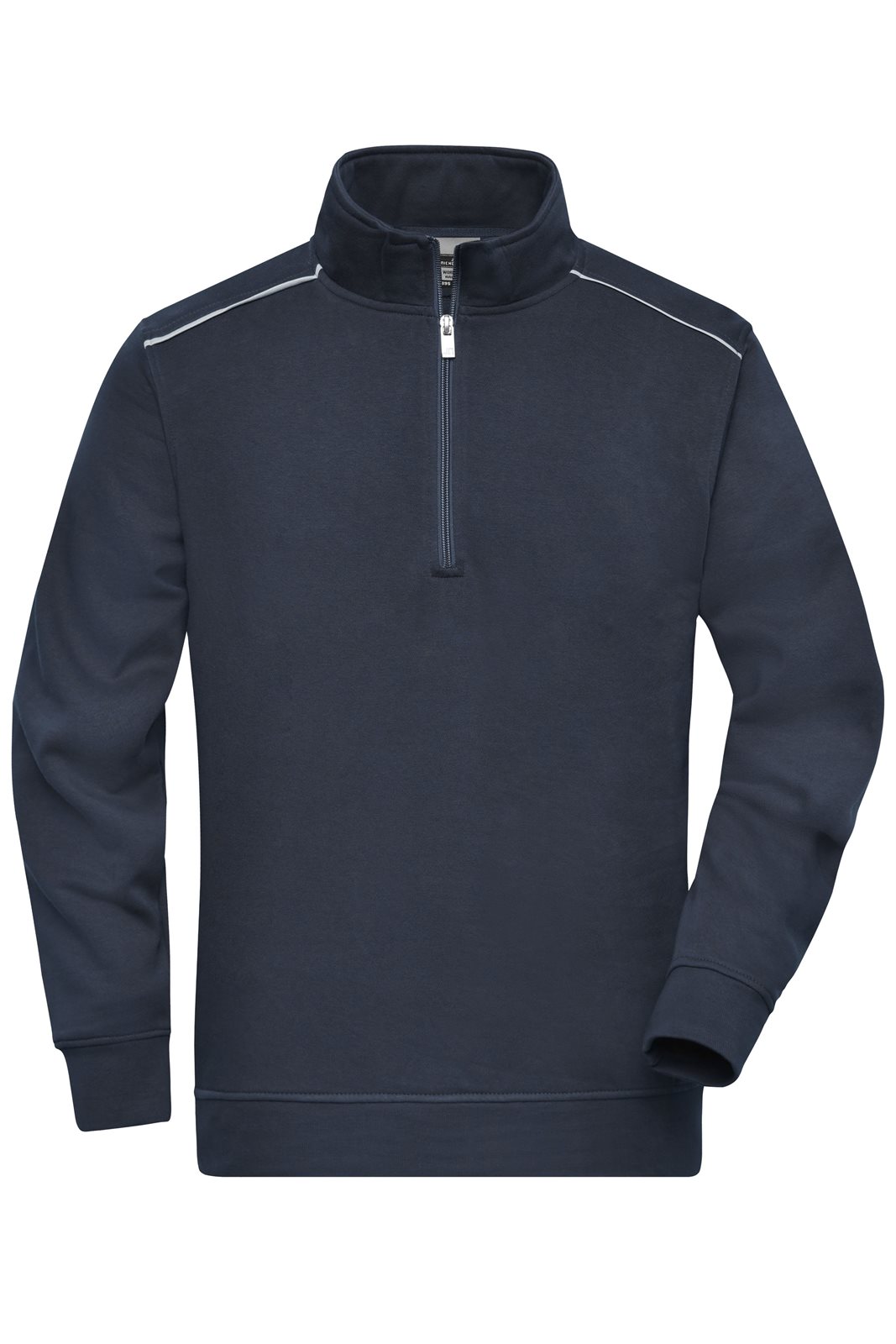Pullover Unisex Blau – Workwear Half-Zip Sweat - SOLID -