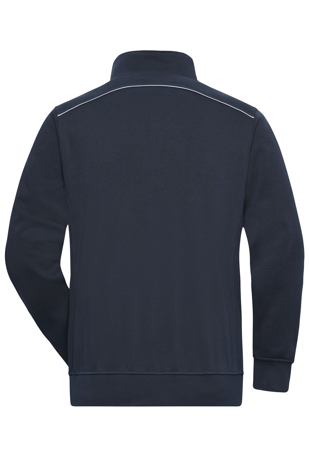 Pullover Unisex Blau – Workwear Half-Zip Sweat - SOLID -, Detailansicht