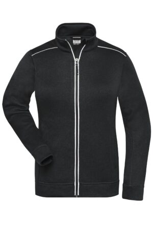 Jacke Damen Schwarz – Ladies' Knitted Workwear Fleece Jacket - SOLID -