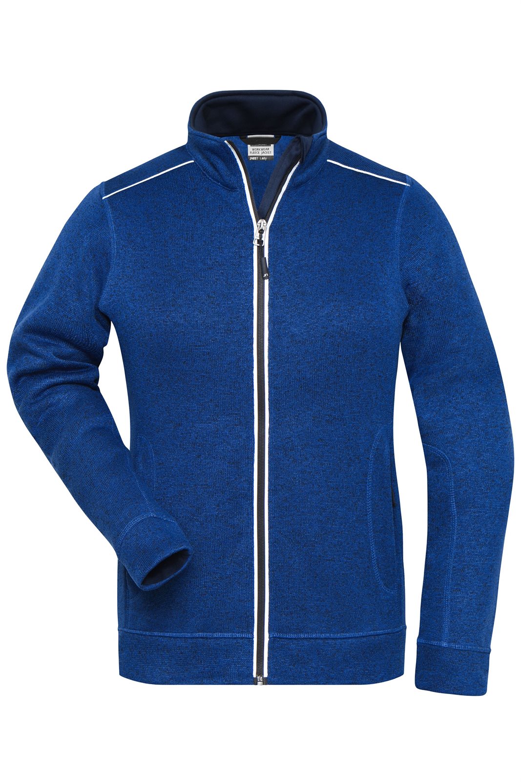 Jacke Damen Blau – Ladies' Knitted Workwear Fleece Jacket - SOLID -