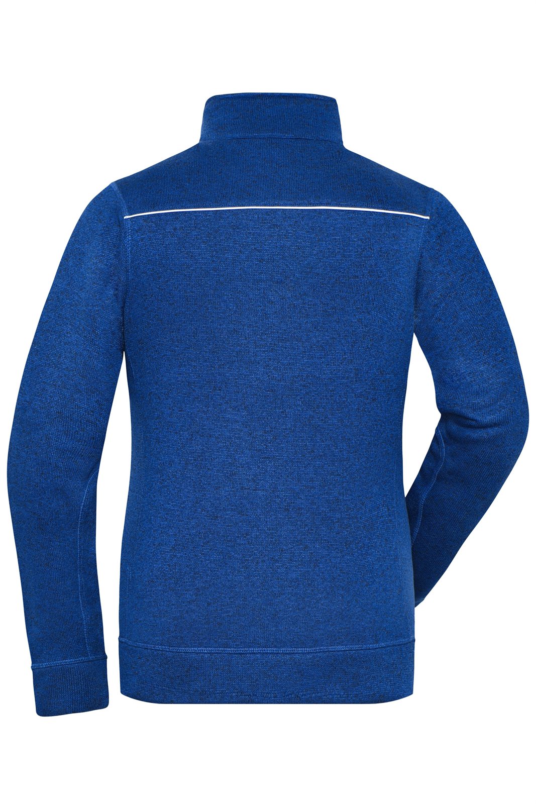 Jacke Damen Blau – Ladies' Knitted Workwear Fleece Jacket - SOLID -, Detailansicht