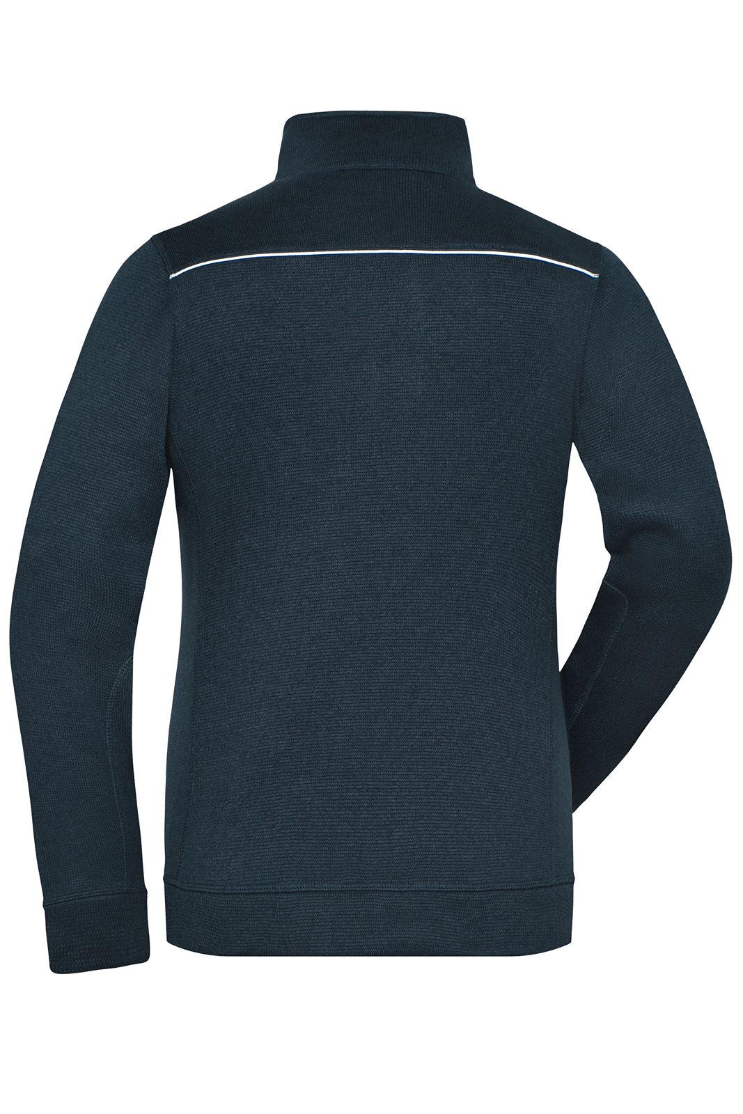 Jacke Damen Blau – Ladies' Knitted Workwear Fleece Jacket - SOLID -, Detailansicht