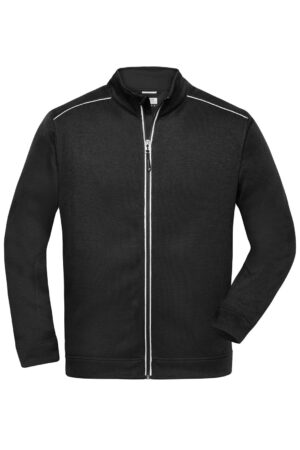 Jacke Herren Schwarz – Men's Knitted Workwear Fleece Jacket - SOLID -