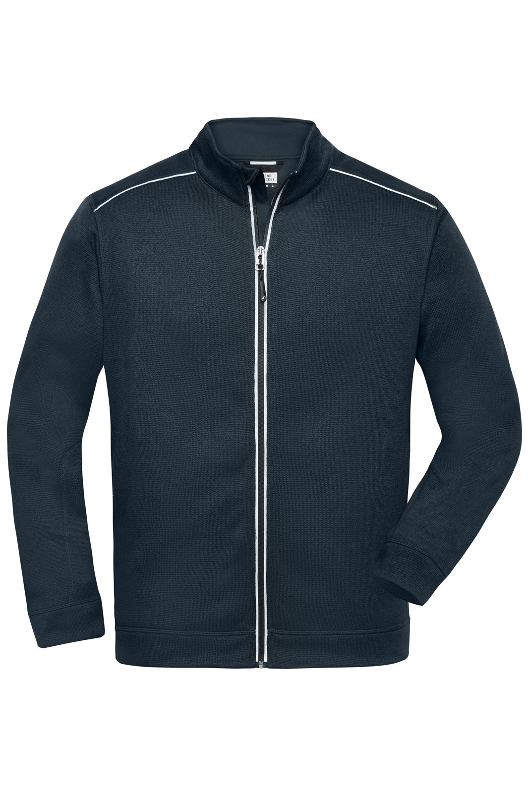Jacke Herren Blau – Men's Knitted Workwear Fleece Jacket - SOLID -
