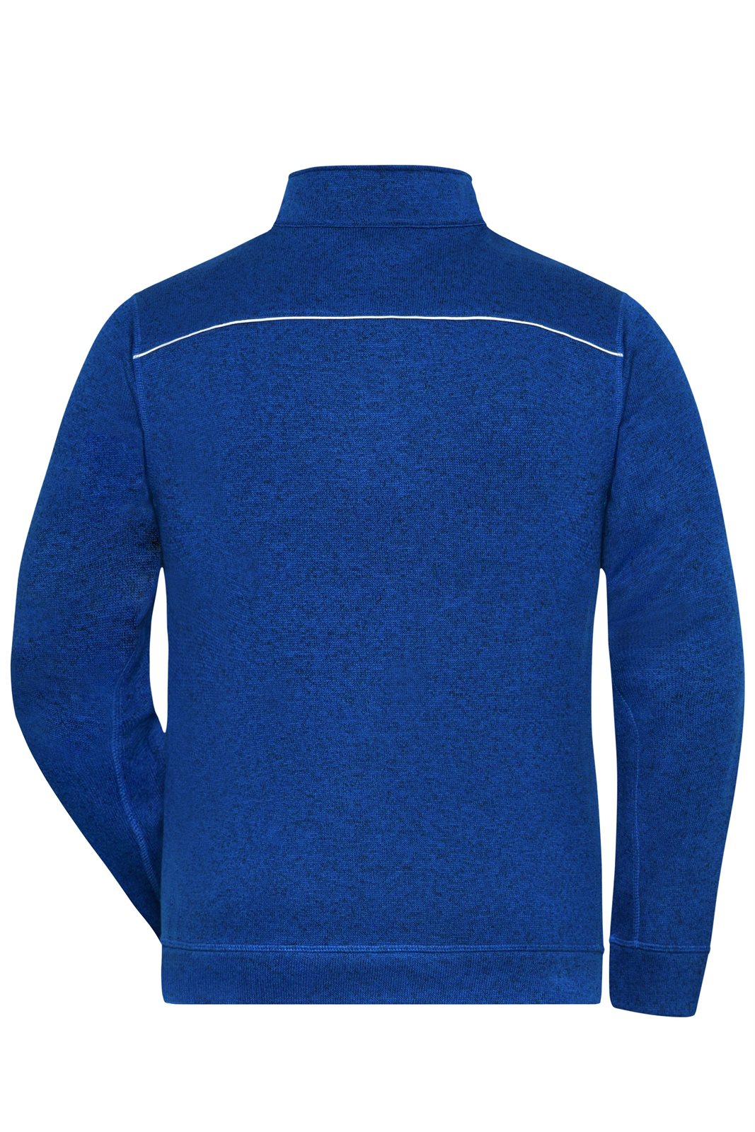 Jacke Herren Blau – Men's Knitted Workwear Fleece Jacket - SOLID -, Detailansicht