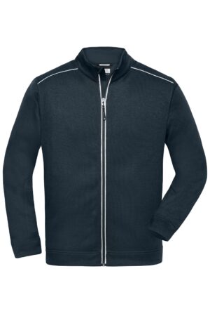 Jacke Herren Schwarz – Men's Knitted Workwear Fleece Jacket - SOLID -