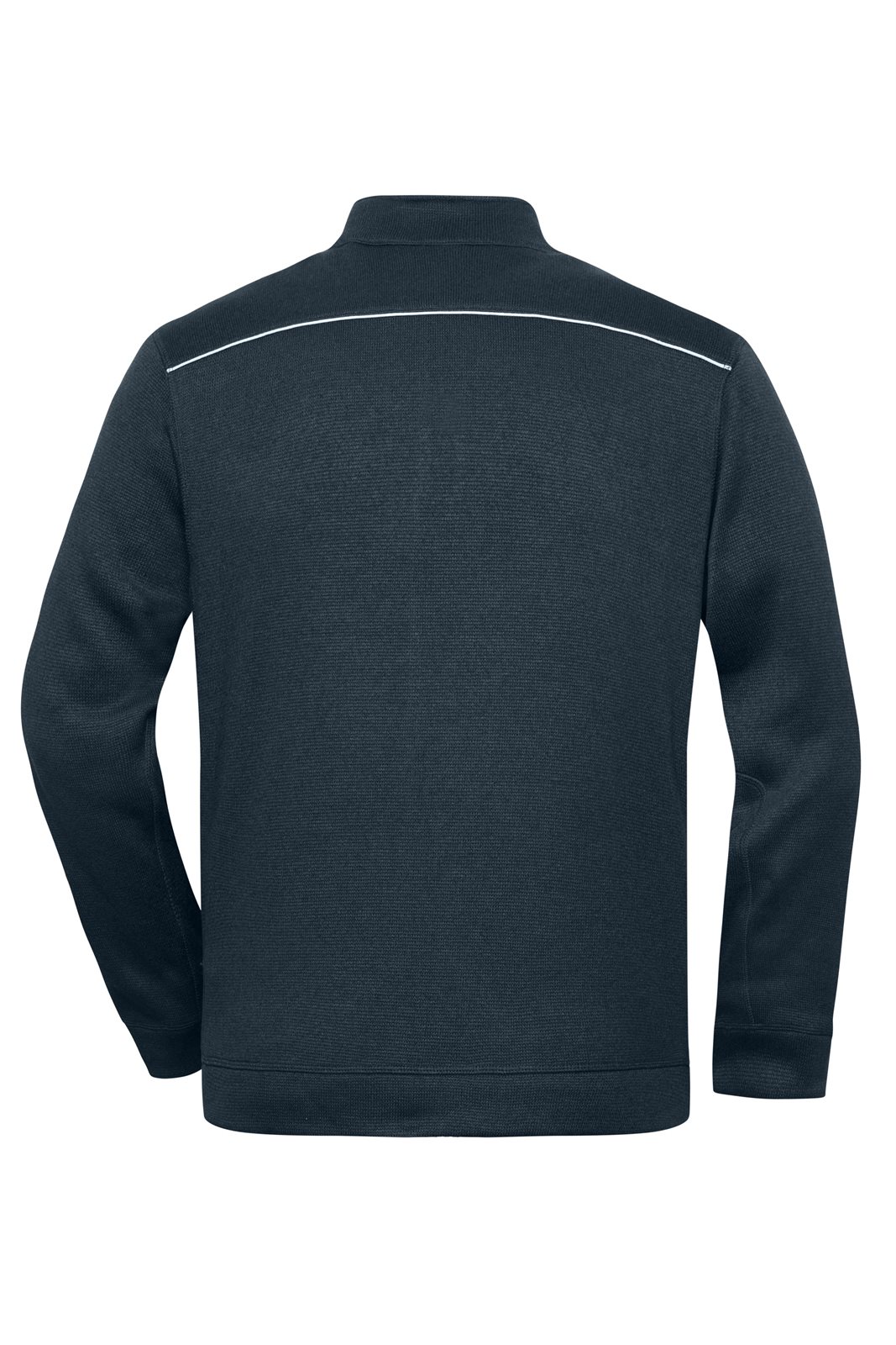 Jacke Herren Blau – Men's Knitted Workwear Fleece Jacket - SOLID -, Detailansicht